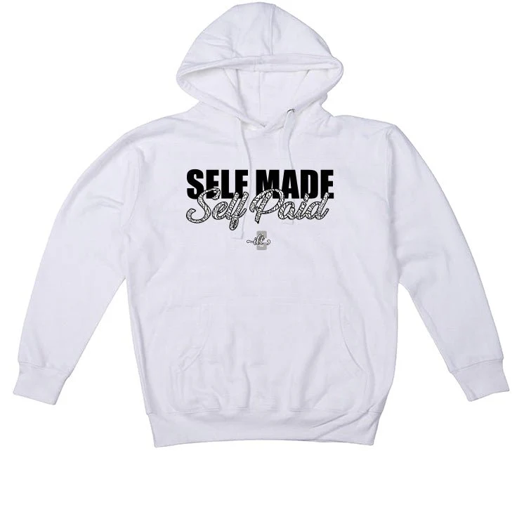 Air Jordan 1 High OG “Elephant” | illcurrency White T-Shirt (Self Made Self Paid) - Image 3