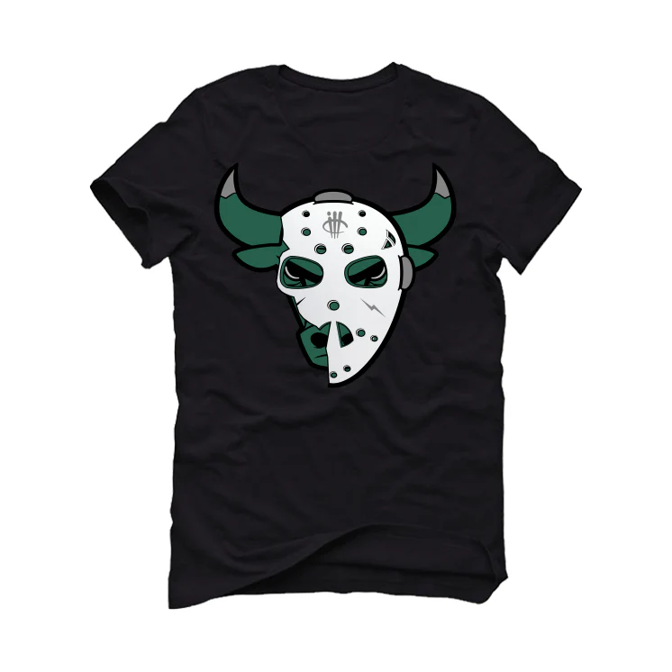 Air Jordan 1 High OG “Gorge Green” Black T-Shirt (Jason Mask) - Image 2