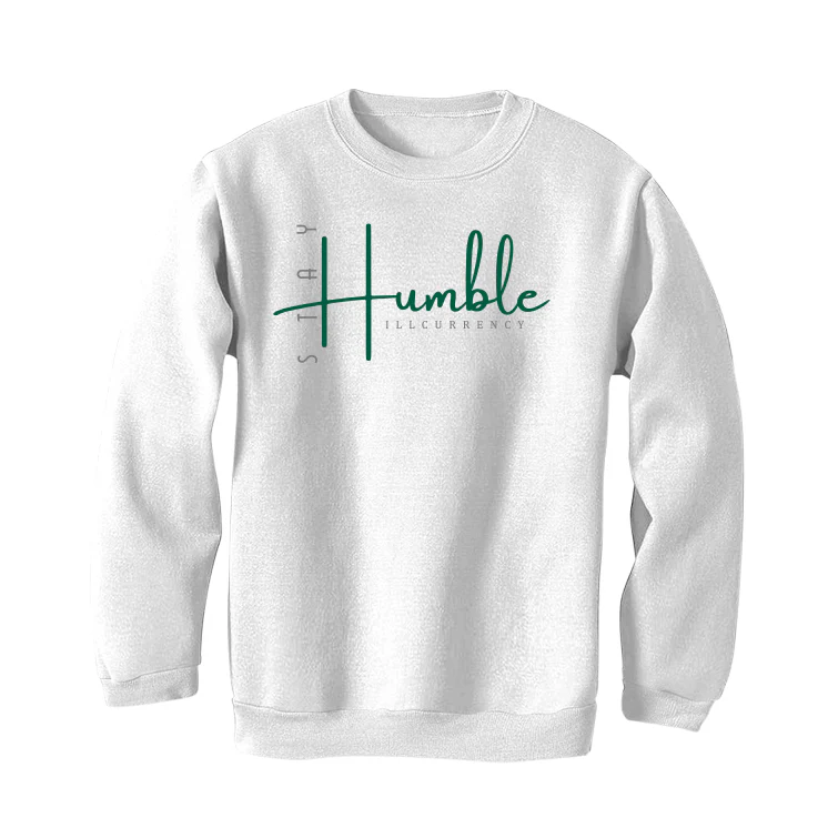 Air Jordan 1 High OG “Gorge Green” White T-Shirt (Stay Humble) - Image 4