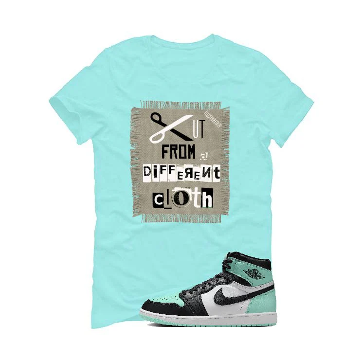 Air Jordan 1 High OG “Green Glow” | illcurrency Mint Green T-Shirt (Cut from a different cloth) - Image 2
