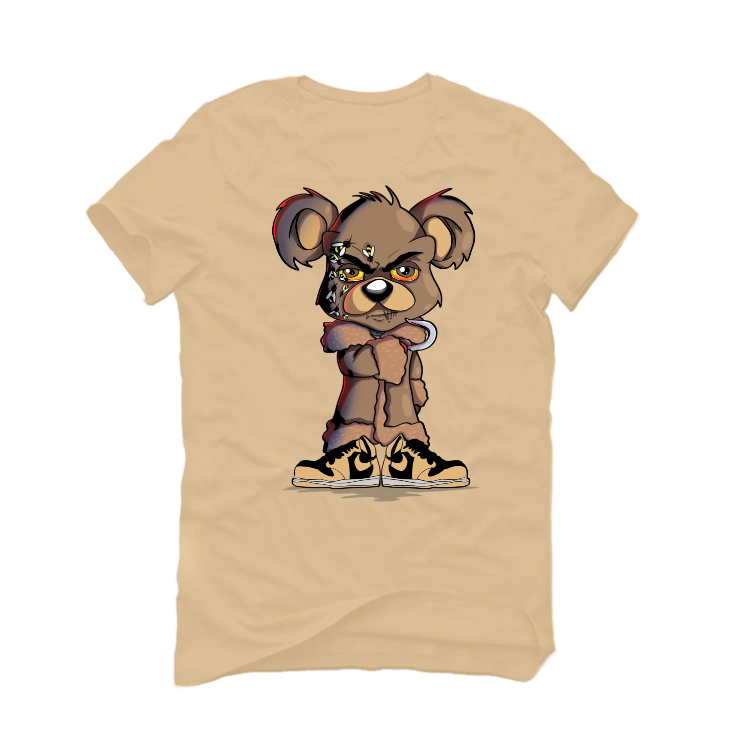 Air Jordan 1 High OG “Heirloom” Tan T-Shirt (Candyman) - Image 2