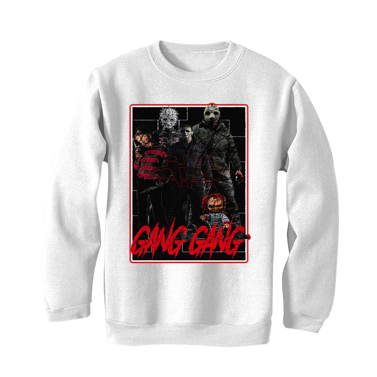 Air Jordan 1 High OG “Heritage" | illCurrency White T-Shirt (GANG GANG) - Image 4