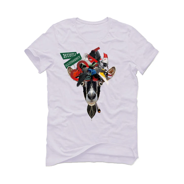 Air Jordan 1 High OG “Heritage" | illCurrency White T-Shirt (GOAT STATUS) - Image 2