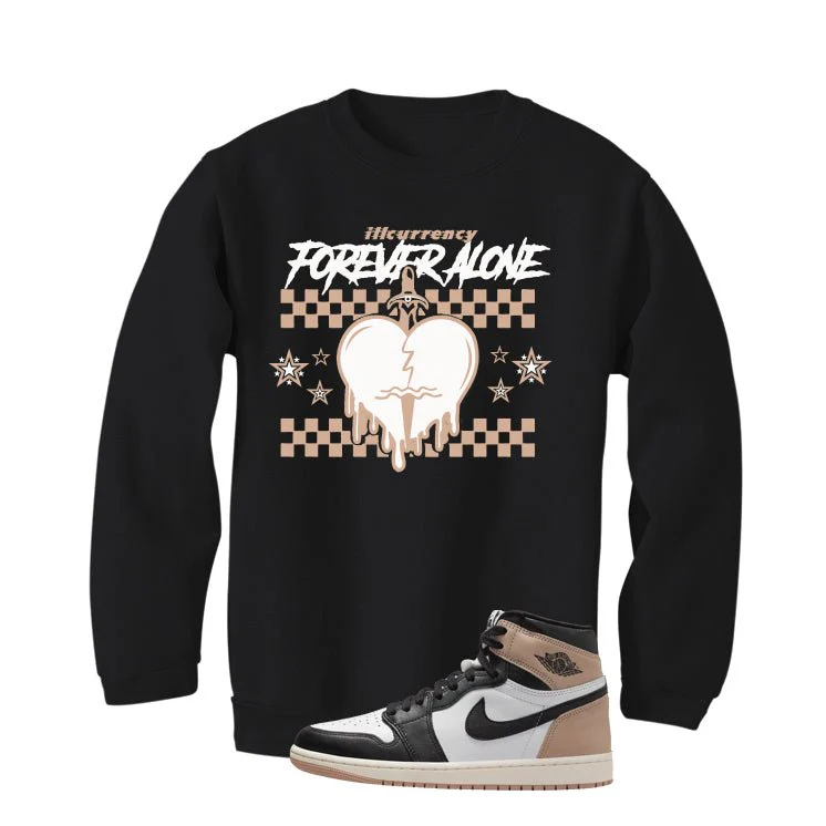 Air Jordan 1 High OG Latte Black T-Shirt (Forever Alone)| illcurrency - Image 4