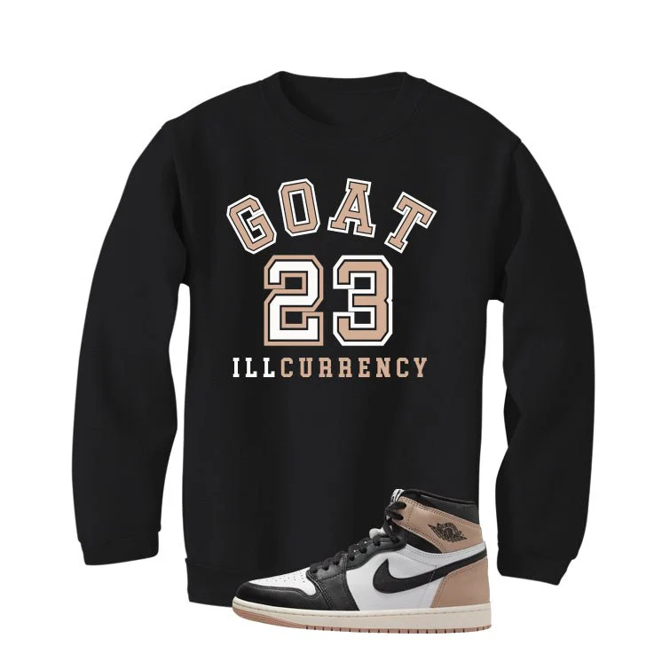 Air Jordan 1 High OG Latte Black T-Shirt (GOAT 23)| illcurrency - Image 4