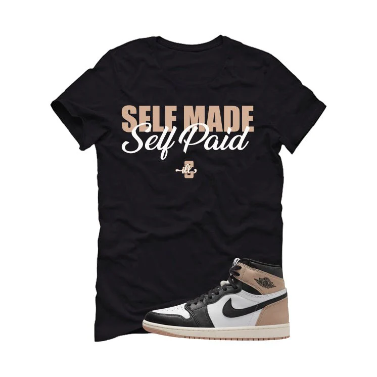Air Jordan 1 High OG Latte Black T-Shirt (Self Made Self Paid)| illcurrency - Image 2