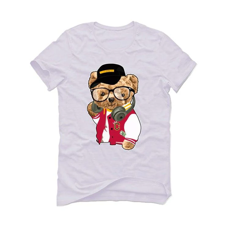 Air Jordan 1 High OG “Light Fusion Red” White T-Shirt (ill C Bear) - Image 2