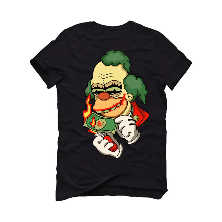 Air Jordan 1 High OG “Lost & Found” Black T-Shirt (Krusty Joker) - Image 2