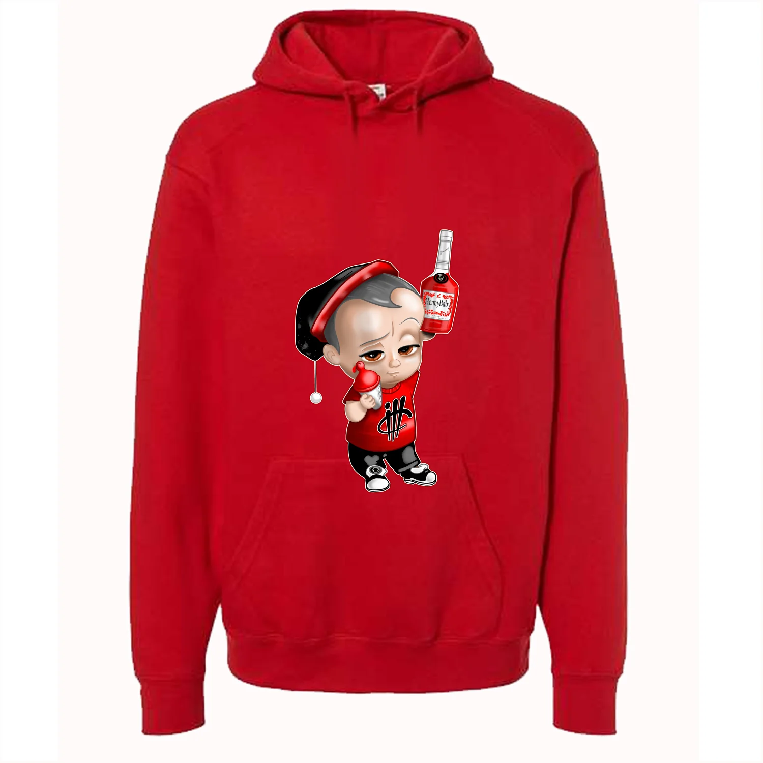Air Jordan 1 High OG “Lost & Found” Red T-Shirt (Henny Baby) - Image 3