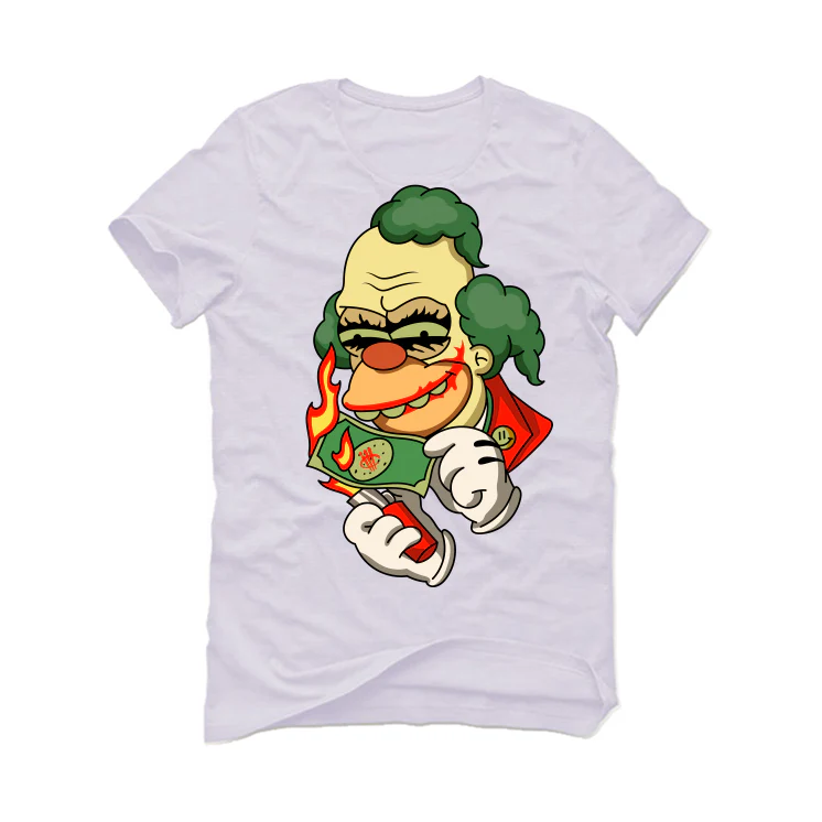 Air Jordan 1 High OG “Lost & Found” White T-Shirt (Krusty Joker) - Image 2