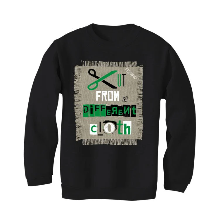 Air Jordan 1 High OG “Lucky Green” | illcurrency Black T-Shirt (Cut from a different cloth) - Image 4