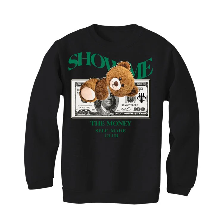 Air Jordan 1 High OG “Lucky Green” | illcurrency Black T-Shirt (SHOW ME) - Image 4