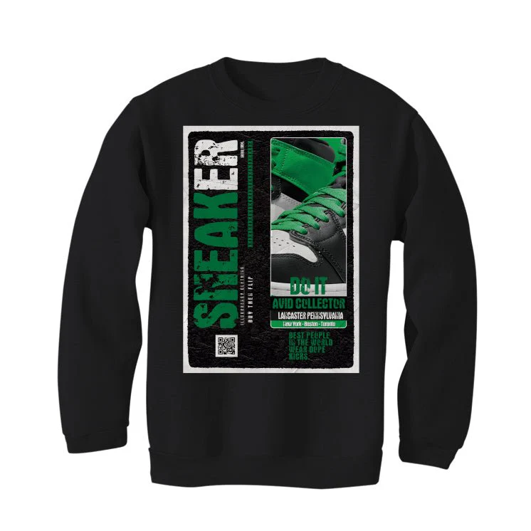 Air Jordan 1 High OG “Lucky Green” | illcurrency Black T-Shirt (SNEAKER COLLECTOR) - Image 4