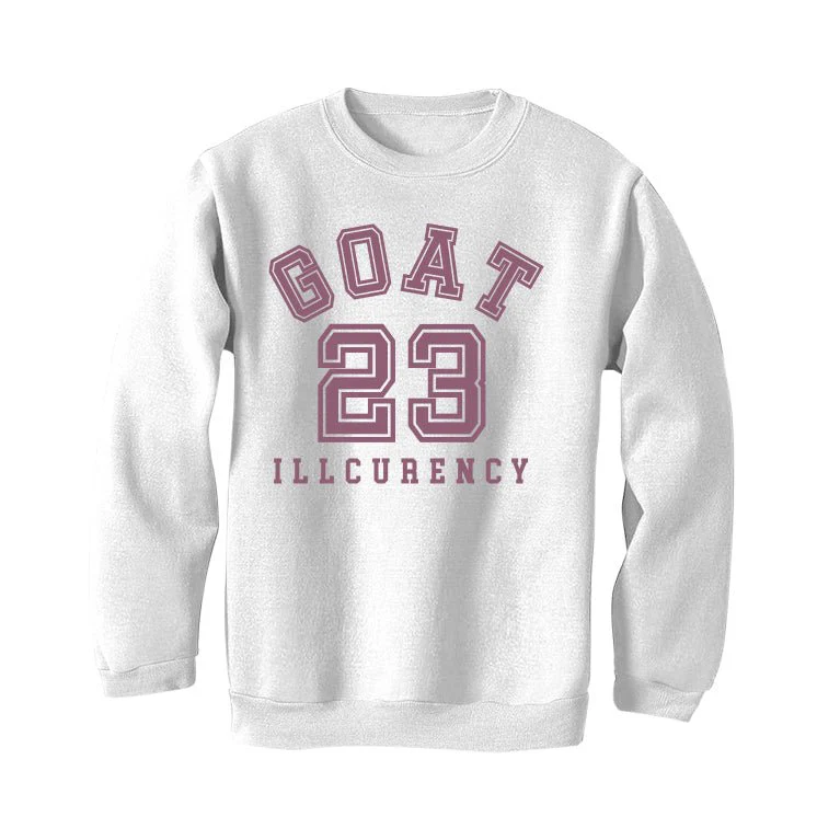 Air Jordan 1 High OG Mauve | ILLCURRENCY White T-Shirt (GOAT 23) - Image 4