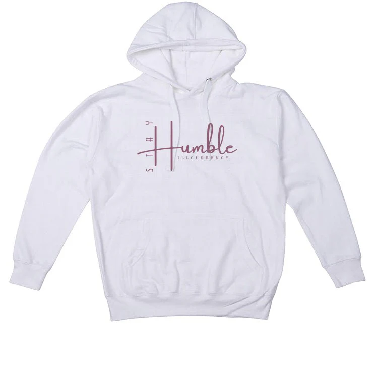 Air Jordan 1 High OG Mauve | ILLCURRENCY White T-Shirt (Stay Humble) - Image 3