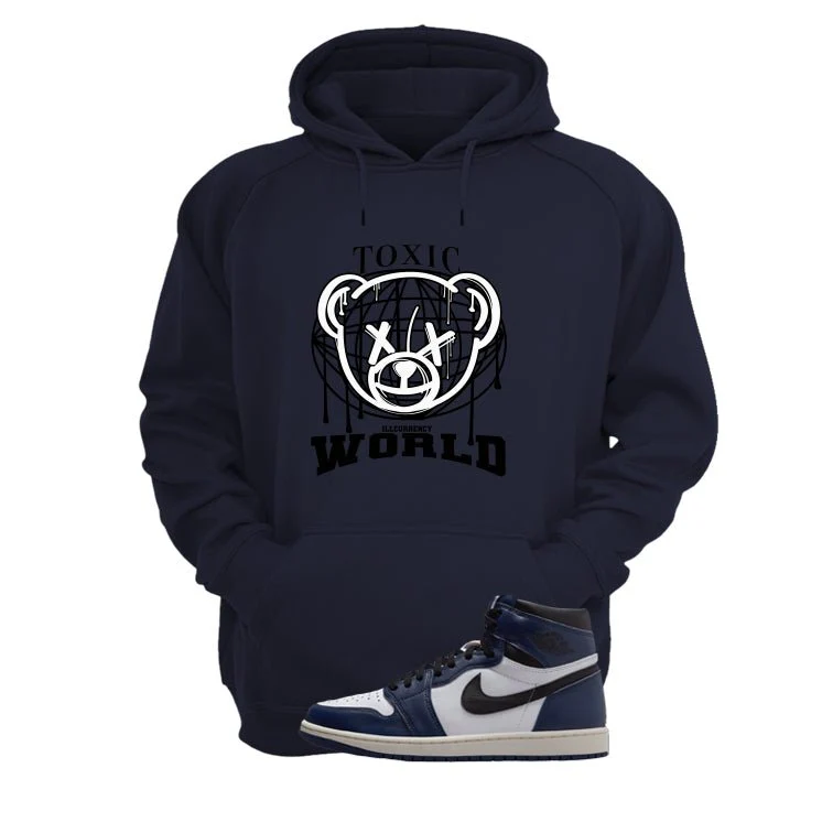 Air Jordan 1 High OG Midnight Navy Navy Blue T-Shirt (Toxic World)| illcurrency - Image 3