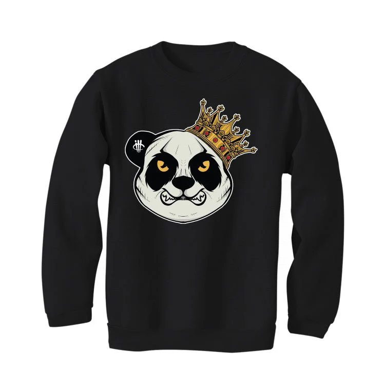Air Jordan 1 High OG “Reverse Panda” | illcurrency Black T-Shirt (Panda King) - Image 4