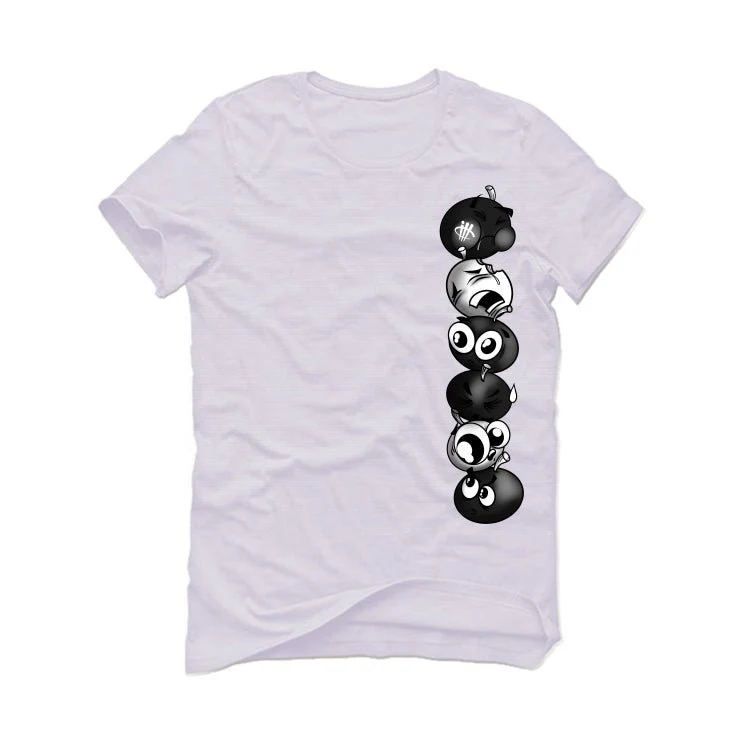Air Jordan 1 High OG “Reverse Panda” | illcurrency White T-Shirt (Cherry Stack) - Image 2