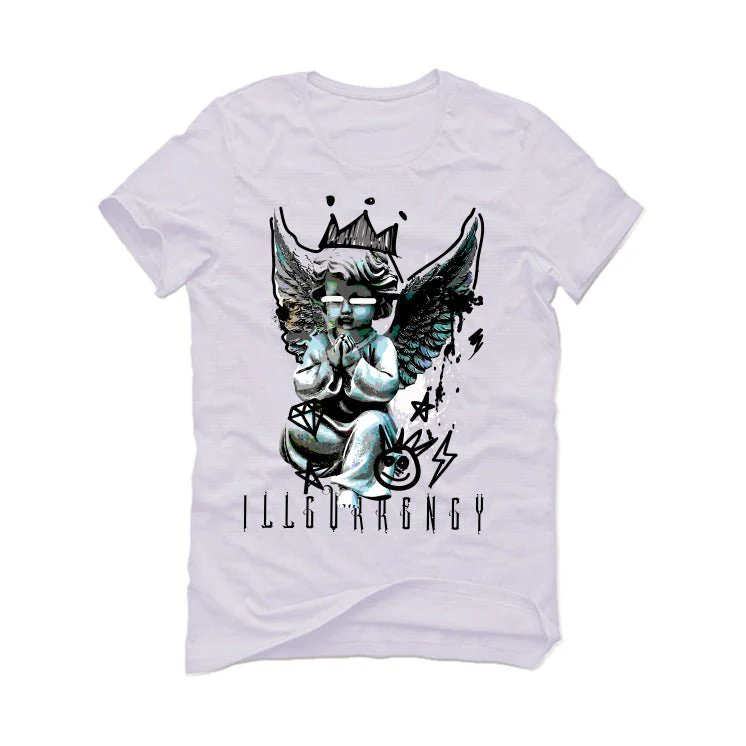 Air Jordan 1 High OG “Reverse Panda” | illcurrency White T-Shirt (Graffiti Angel) - Image 2