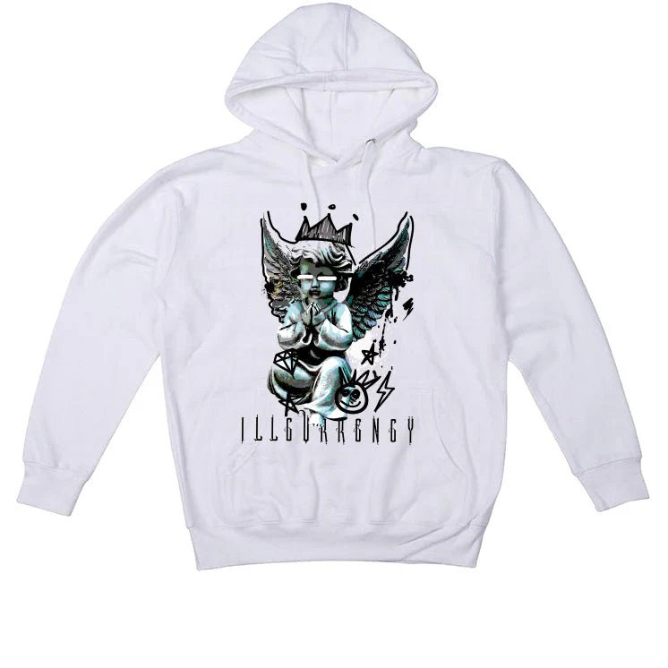 Air Jordan 1 High OG “Reverse Panda” | illcurrency White T-Shirt (Graffiti Angel) - Image 3