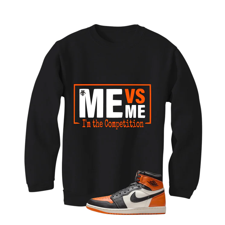 Air Jordan 1 High OG Shattered Backboard Black T-Shirt (Me Vs Me)| illcurrency - Image 4