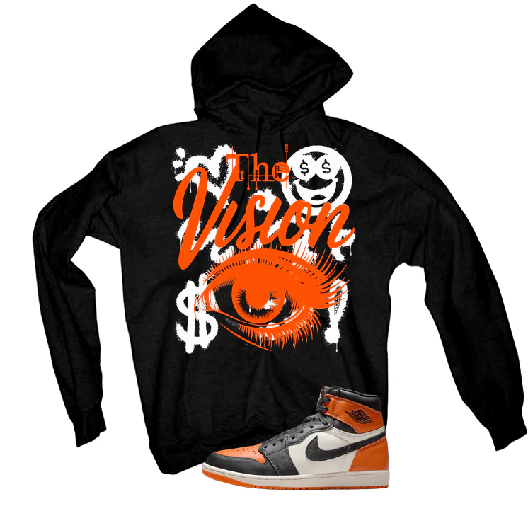 Air Jordan 1 High OG Shattered Backboard Black T-Shirt (The Vision)| illcurrency - Image 3
