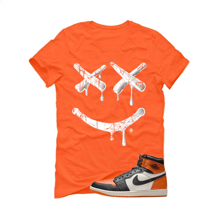 Air Jordan 1 High OG Shattered Backboard Orange T-Shirt (Happy Drip)| illcurrency - Image 2