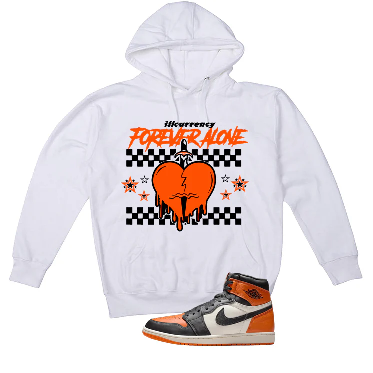 Air Jordan 1 High OG Shattered Backboard White T-Shirt (Forever Alone)| illcurrency - Image 3