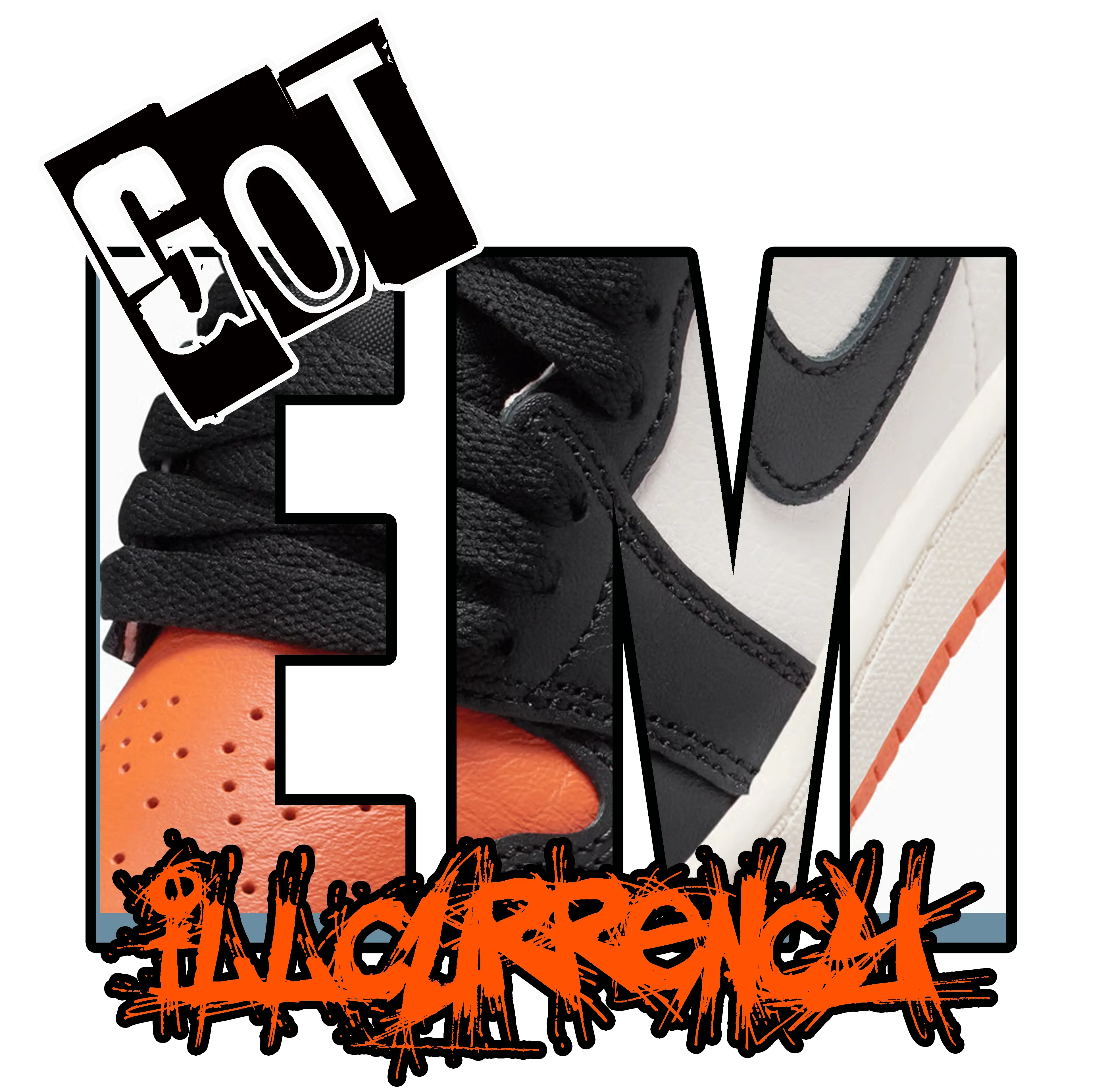 Air Jordan 1 High OG Shattered Backboard White T-Shirt (GOT EM)| illcurrency