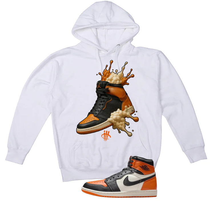 Air Jordan 1 High OG Shattered Backboard White T-Shirt (Splash Shoe)| illcurrency - Image 3