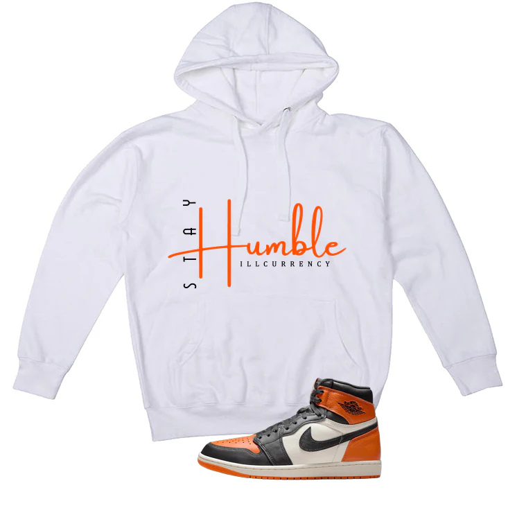Air Jordan 1 High OG Shattered Backboard White T-Shirt (Stay Humble)| illcurrency - Image 3