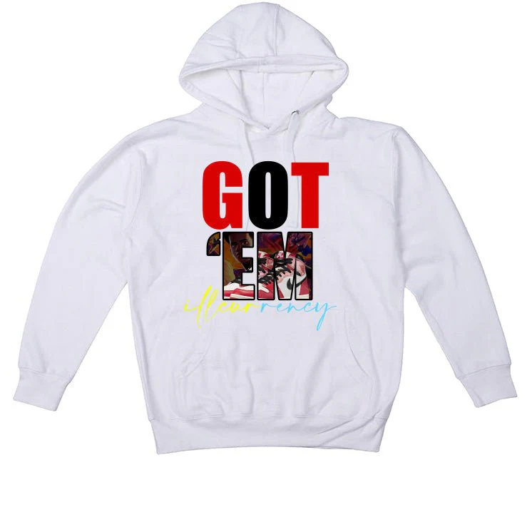 Air Jordan 1 High OG “Spider-Man: Across the Spider-Verse” | ILLCURRENCY White T-Shirt (Got Em) - Image 3