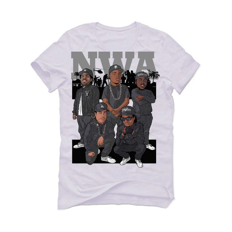 Air Jordan 1 High OG “Stage Haze” White T-Shirt (With attitude) - Image 2