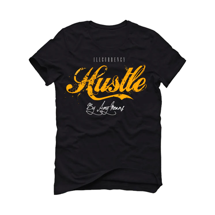 Air Jordan 1 High OG “Taxi” Black T-Shirt (Hustle By Any Means) - Image 2