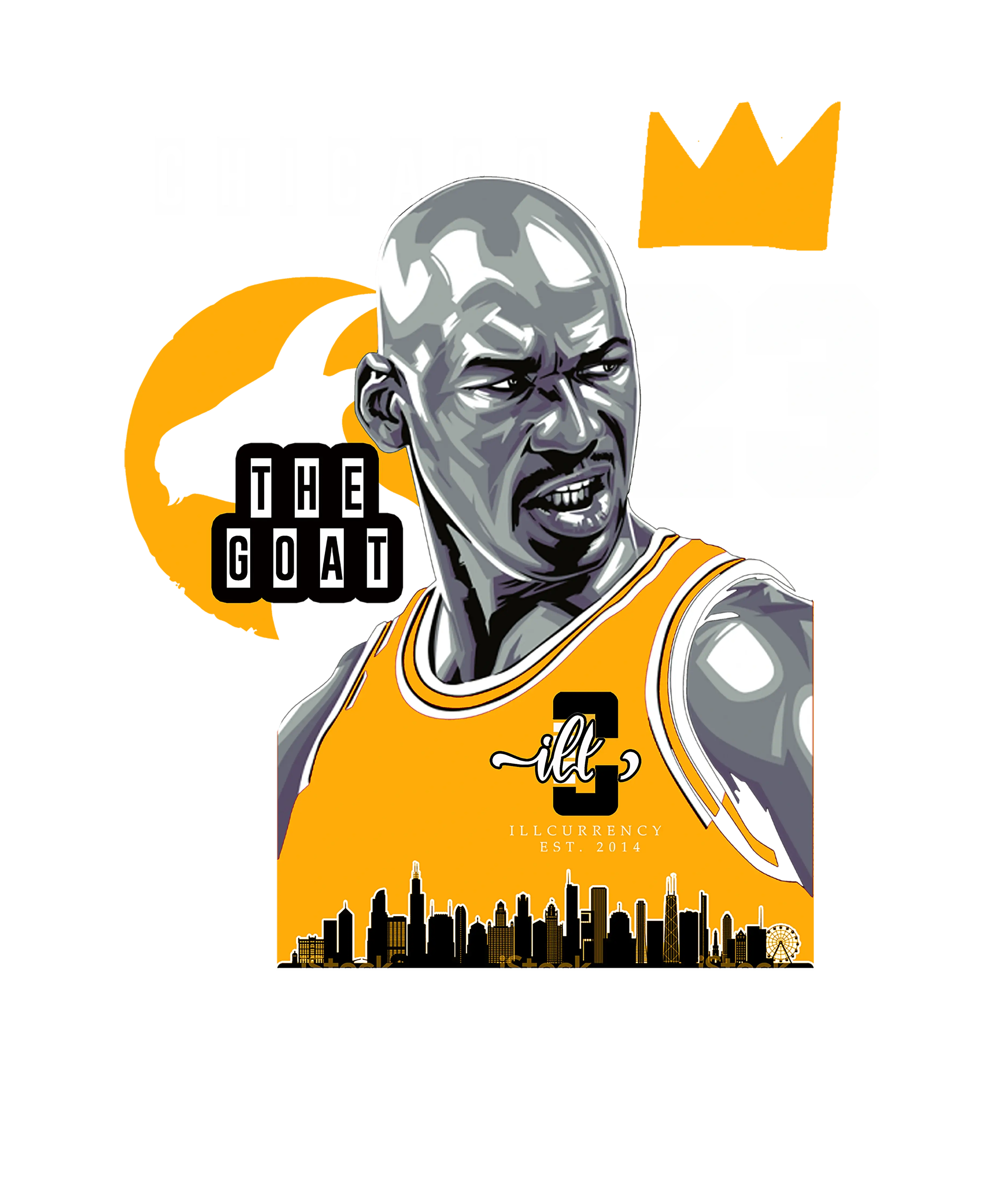 Air Jordan 1 High OG “Taxi” Black T-Shirt (The Goat)