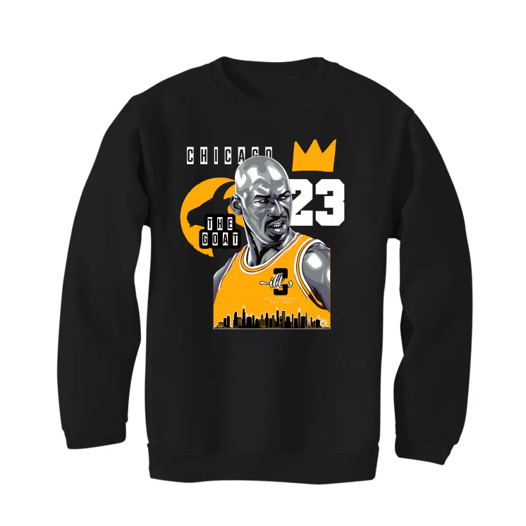 Air Jordan 1 High OG “Taxi” Black T-Shirt (The Goat) - Image 4