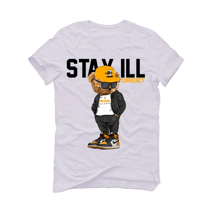 Air Jordan 1 High OG “Taxi” White T-Shirt (Stay ill Bear) - Image 2