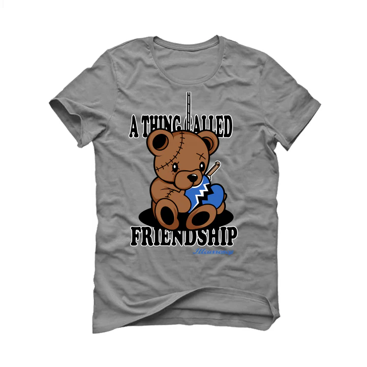 Air Jordan 1 High OG “True Blue” Grey T-Shirt (friendship) - Image 2