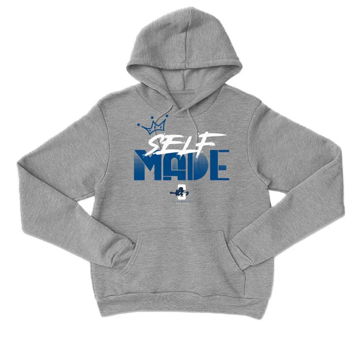 Air Jordan 1 High OG “True Blue” Grey T-Shirt (Self Made) - Image 3