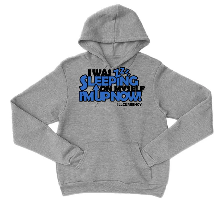 Air Jordan 1 High OG “True Blue” Grey T-Shirt (SLEEPING ON MYSELF) - Image 3