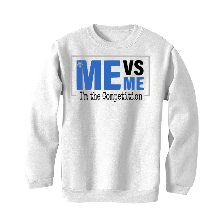 Air Jordan 1 High OG “True Blue” White T-Shirt (Me vs Me) - Image 4