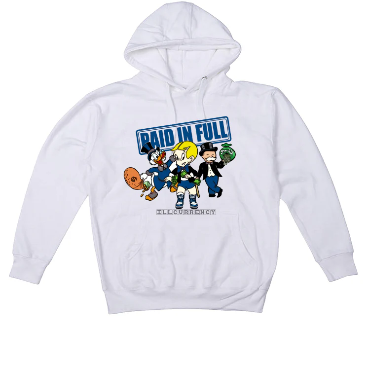 Air Jordan 1 High OG “True Blue” White T-Shirt (Paid in Full) - Image 3