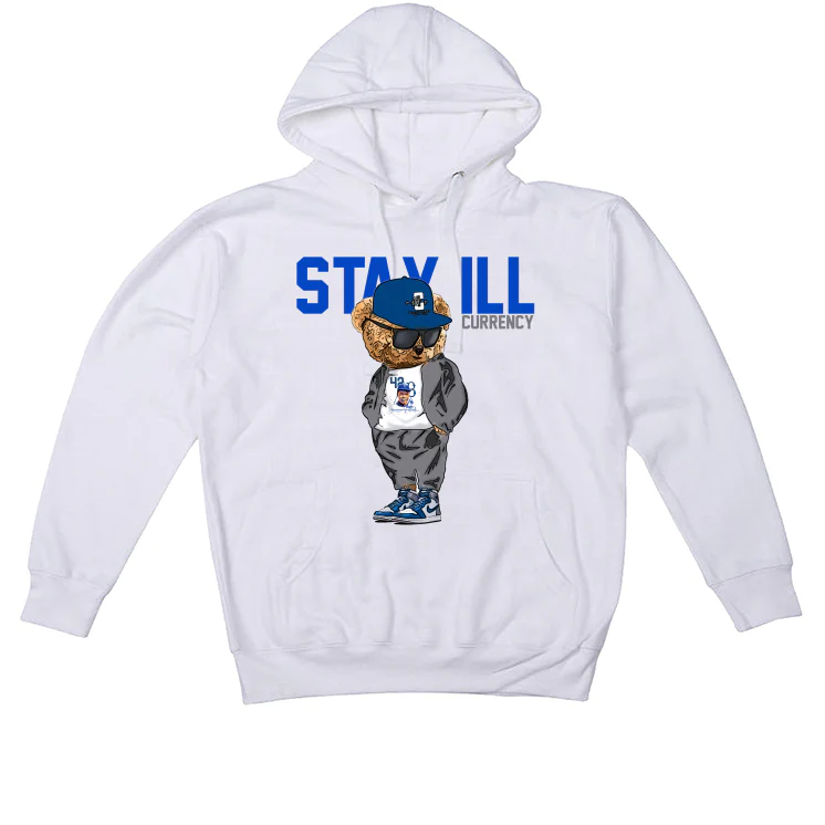 Air Jordan 1 High OG “True Blue” White T-Shirt (Stay ill Bear) - Image 3