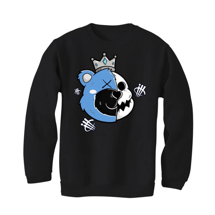 AIR JORDAN 1 HIGH OG “UNIVERSITY BLUE”| ILLCURRENCY Black T-Shirt (HALF KING BEAR) - Image 4