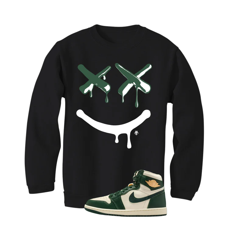 Air Jordan 1 High OG WMNS Fir Matching T-Shirt, Sweatshirts & Hoodies Black T-Shirt (Happy Drip)| illcurrency - Image 4