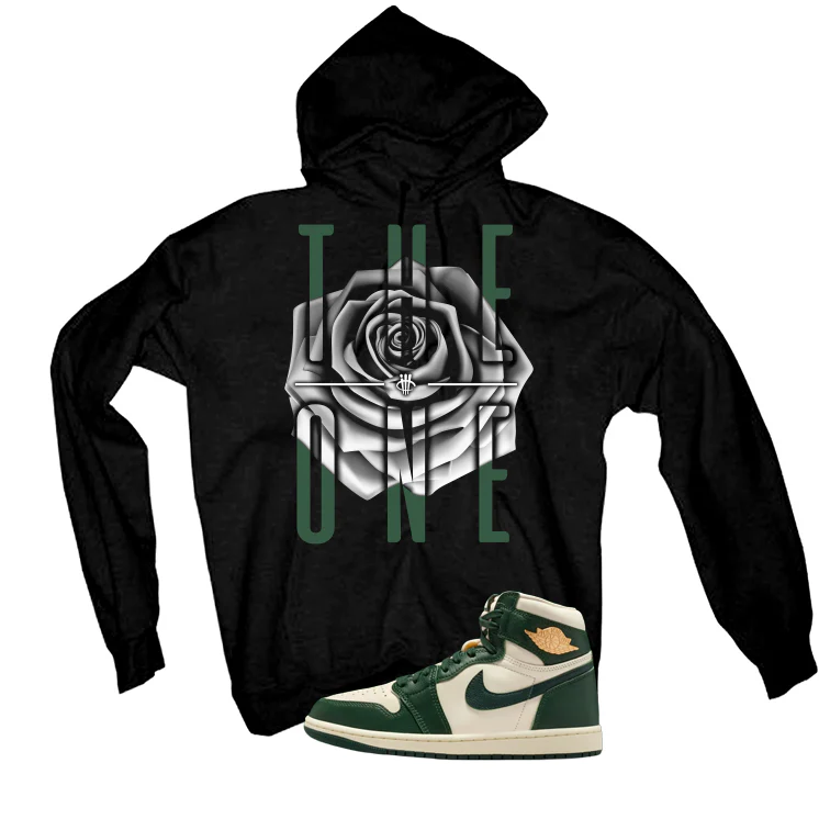 Air Jordan 1 High OG WMNS Fir Matching T-Shirt, Sweatshirts & Hoodies Black T-Shirt (The One)| illcurrency - Image 3
