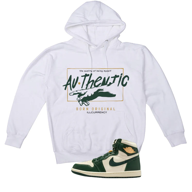 Air Jordan 1 High OG WMNS Fir Matching T-Shirt, Sweatshirts & Hoodies White T-Shirt (Authentic)| illcurrency - Image 3