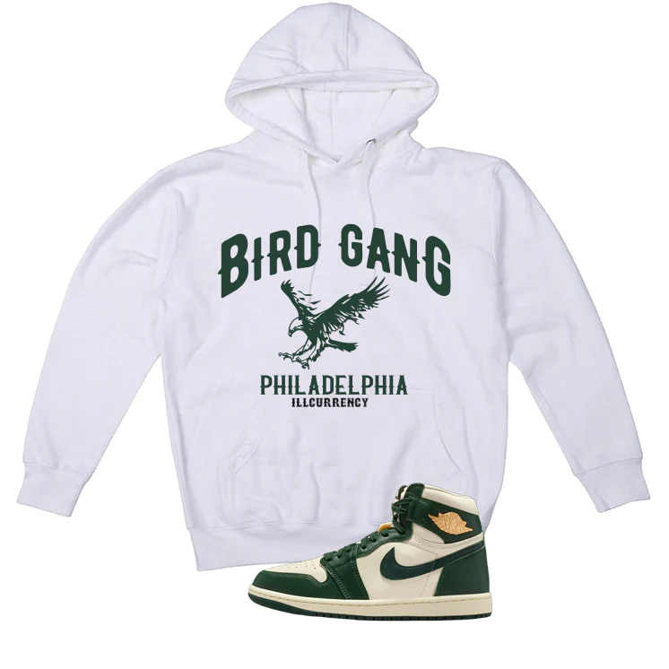 Air Jordan 1 High OG WMNS Fir Matching T-Shirt, Sweatshirts & Hoodies White T-Shirt (Bird Gang)| illcurrency - Image 3
