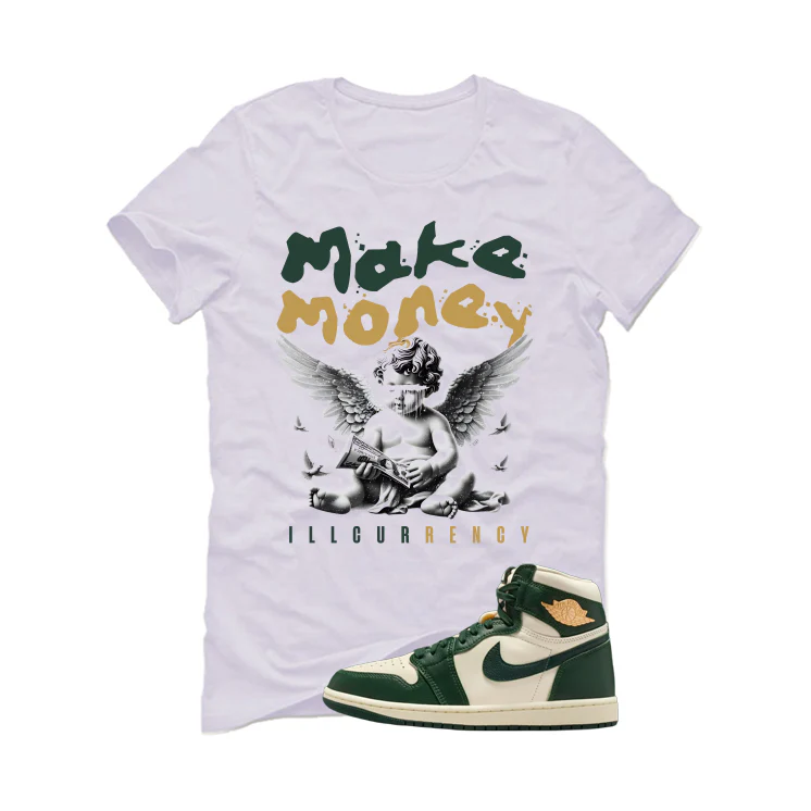 Air Jordan 1 High OG WMNS Fir Matching T-Shirt, Sweatshirts & Hoodies White T-Shirt (Make Money)| illcurrency - Image 2