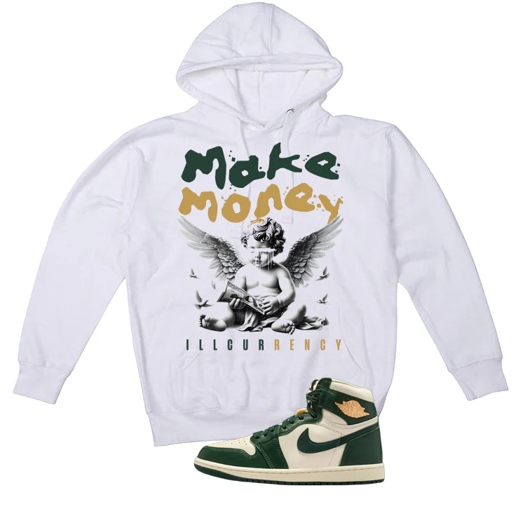 Air Jordan 1 High OG WMNS Fir Matching T-Shirt, Sweatshirts & Hoodies White T-Shirt (Make Money)| illcurrency - Image 3
